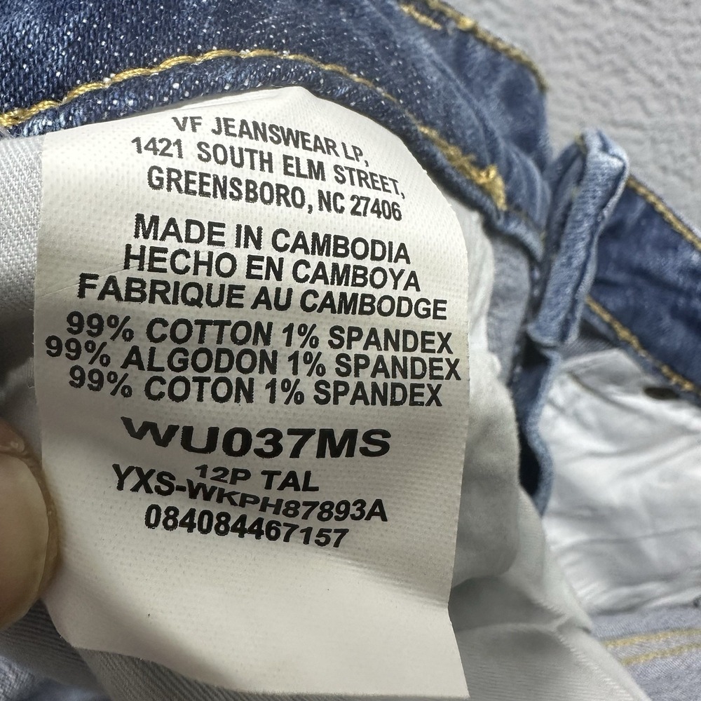 Aura Wrangler Womens Short Rise Blue‎ Jeans Size 12P Tall Western Ranch Rodeo - Picture 8 of 10